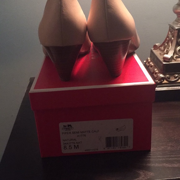 Coach Piper Semi matte calf wedge 8.5 - Picture 3 of 4